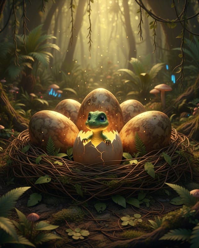 A hatching nest appears right beside you.